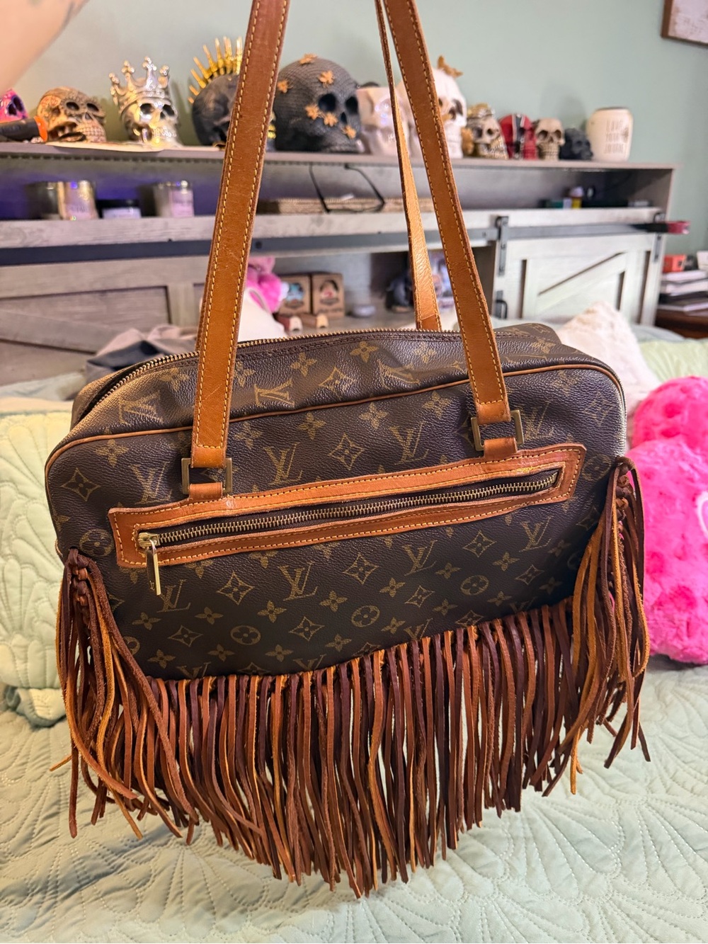 Authentic Louis Vuitton Luxury Monogram Revamped by Vintage Boho